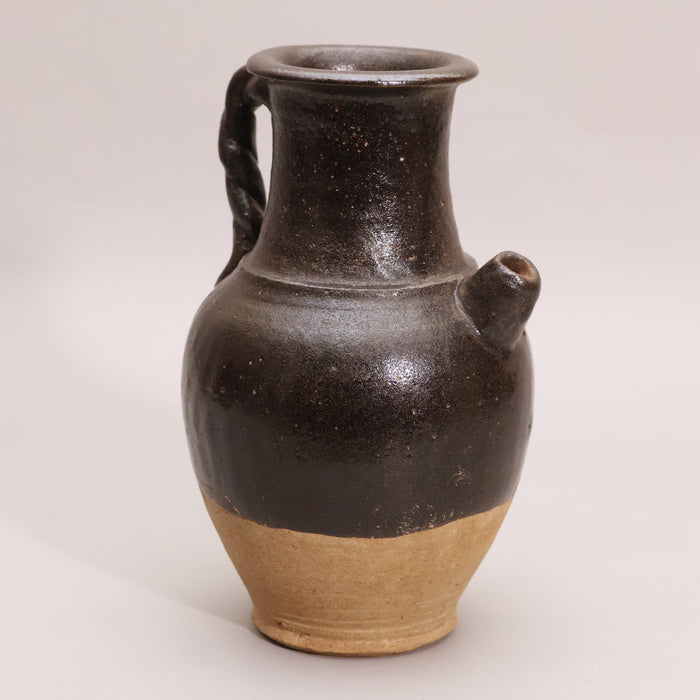 China, Qing Dynasty, Black Glazed Earthenware Pitcher - c. 1800s CE - Imperial China