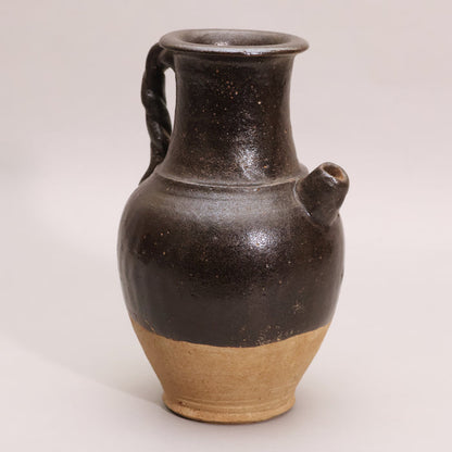 China, Qing Dynasty, Black Glazed Earthenware Pitcher - c. 1800s CE - Imperial China