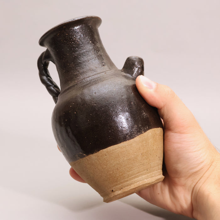 China, Qing Dynasty, Black Glazed Earthenware Pitcher - c. 1800s CE - Imperial China