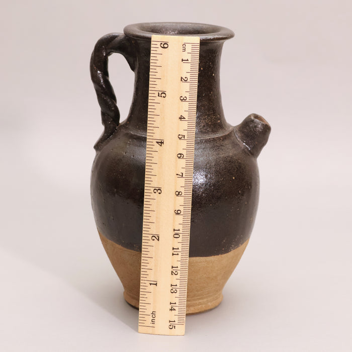 China, Qing Dynasty, Black Glazed Earthenware Pitcher - c. 1800s CE - Imperial China
