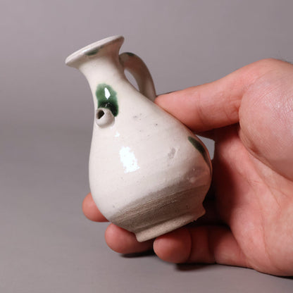 China, Qing Dynasty, Small White Glazed Earthenware Pitcher - c. 1700s CE - Imperial China
