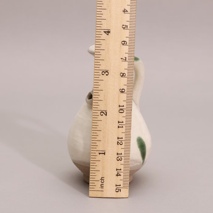 China, Qing Dynasty, Small White Glazed Earthenware Pitcher - c. 1700s CE - Imperial China