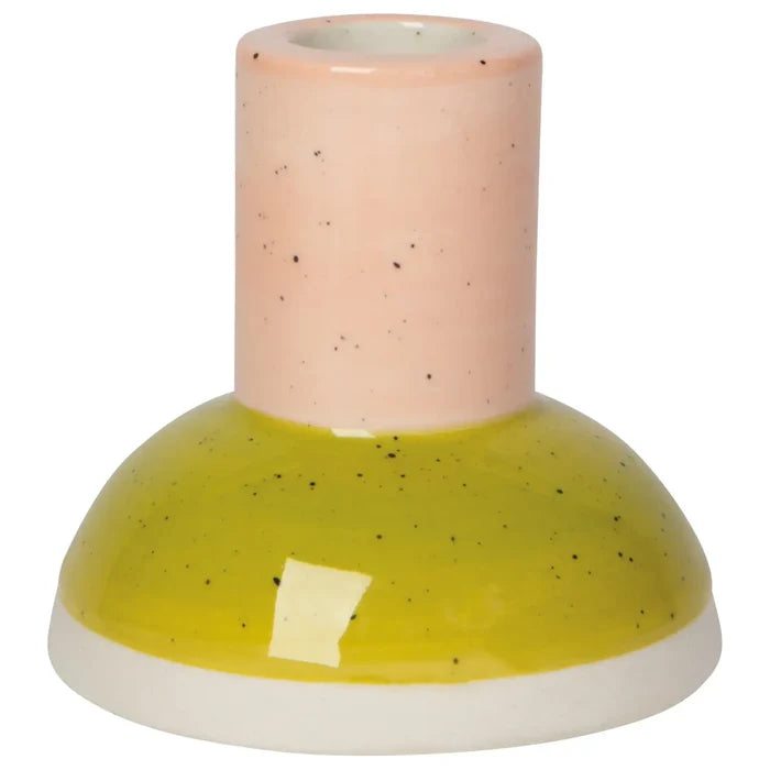 Citrus Bloom Ceramic Taper Candle Holder