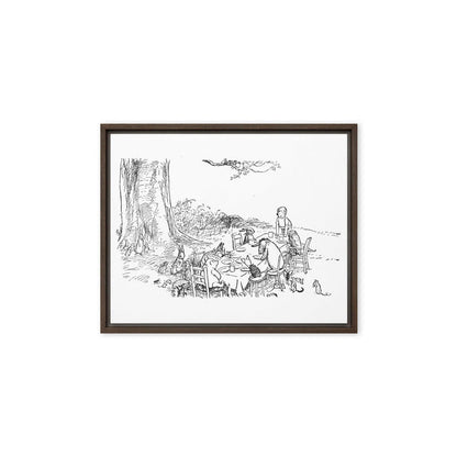 Classic Pooh - Picnic - Framed Canvas - Whippie's