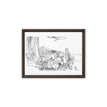 Classic Pooh - Picnic - Framed Canvas - Whippie's