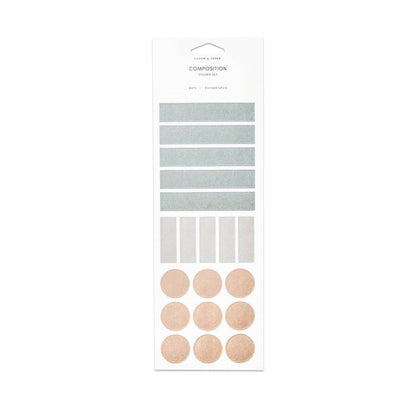 Cloth & Paper - Composition Stickers | Earl Grey, Crêpe + Angora