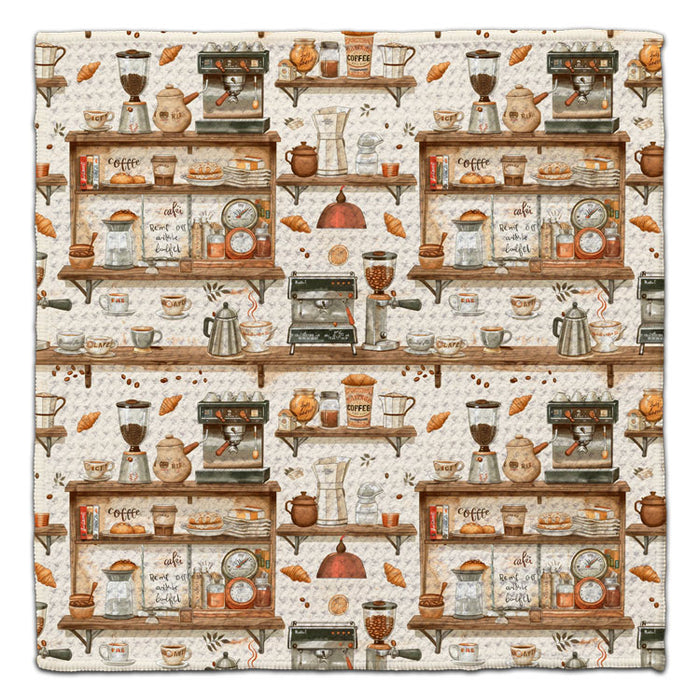 Coffee Shop Counters Eco-Friendly Washcloth - CJ Bella Co.