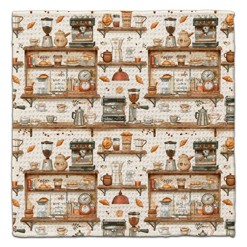 Coffee Shop Counters Eco-Friendly Washcloth - CJ Bella Co.