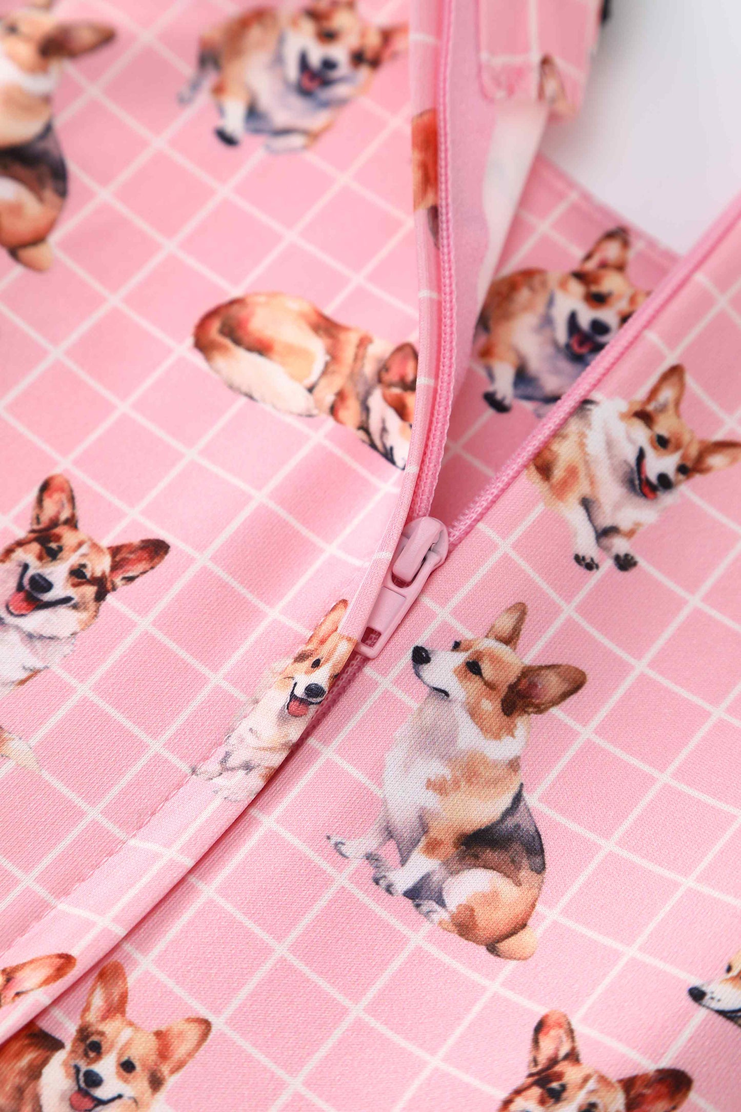 Amanda Corgi Pink Swing Dress