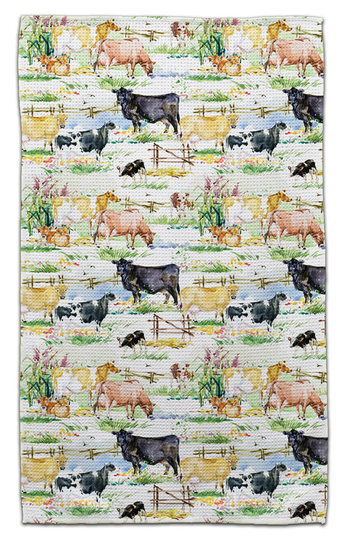 Cow Country Eco-Friendly Towel - CJ Bella Co.