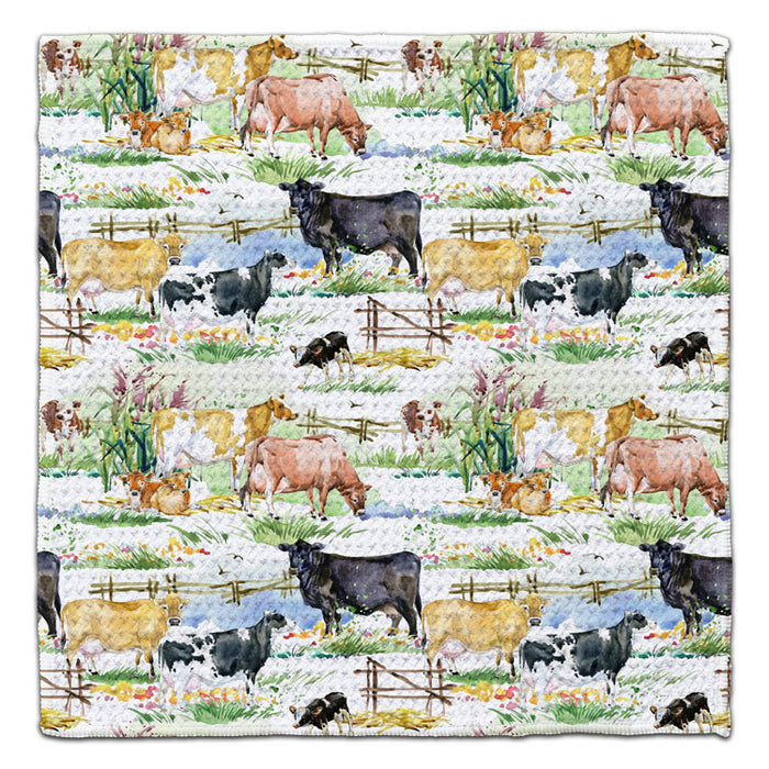 Cow Country Eco-Friendly Washcloth - CJ Bella Co.