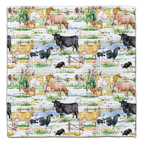 Cow Country Eco-Friendly Washcloth - CJ Bella Co.