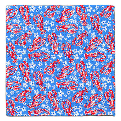 Dancing Lobster Waffle Weave Washcloth