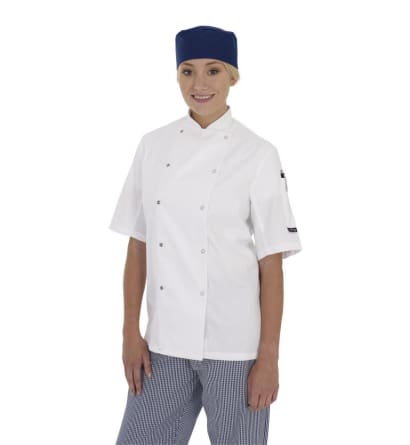 Dennys short sleeve chefs jacket-dd08s