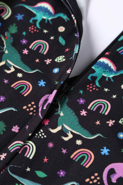Billie Dinosaur & Rainbow Long Sleeved Dress