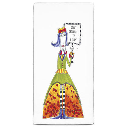 "Don't Grow Up" Dolly Mama's by Joey Flour Sack Towel - CJ Bella Co.
