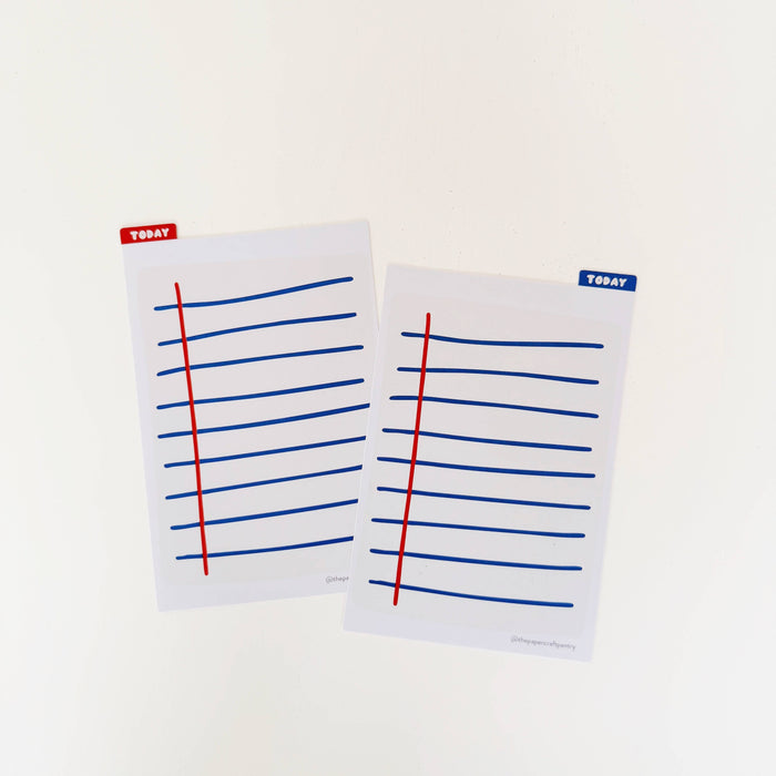 Double-Sided A6 Planner Pencil Board: Notebook Paper