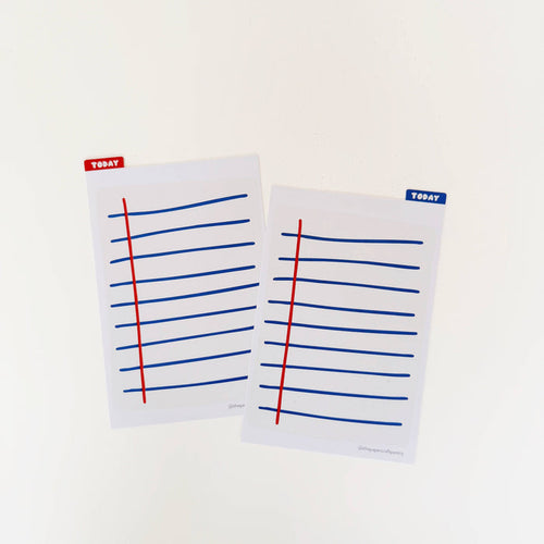 Double-Sided A6 Planner Pencil Board: Notebook Paper