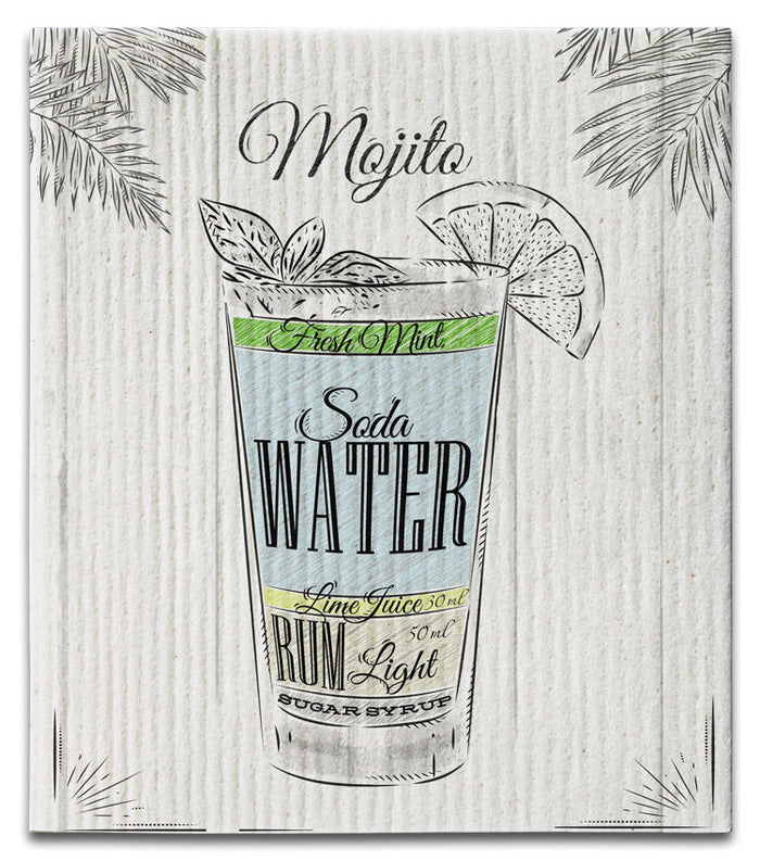 Drink Mojito Swedish Dishcloth