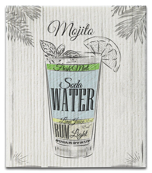 Drink Mojito Swedish Dishcloth