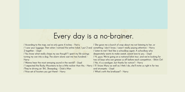 Dumb and Dumber Inspired Mid-Century Modern Print | 12"x18" or 18"x24" Print only