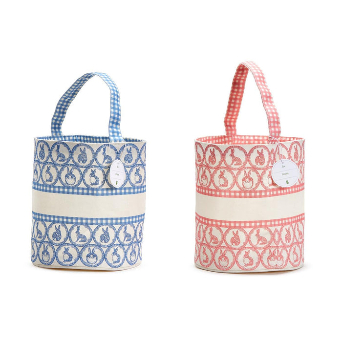 Easter Egg Hunt Gingham and Bunny Easter Baskets