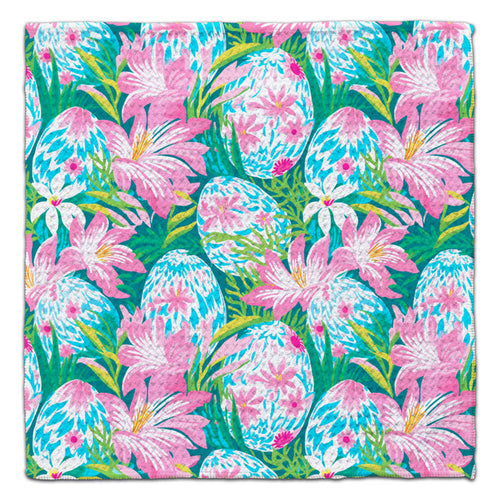 Easter Egss Waffle Weave Washcloth - CJ Bella Co.