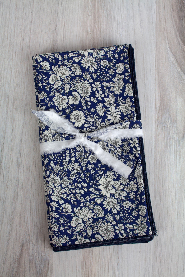 Emily Belle Napkins in Navy (Liberty of London Fabric)