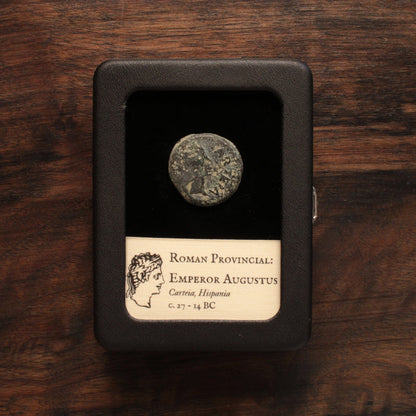 Emperor Augustus (Octavian), Roman Provincial (Carteia, Hispania) - c. 27 to 14 BCE - Roman Empire