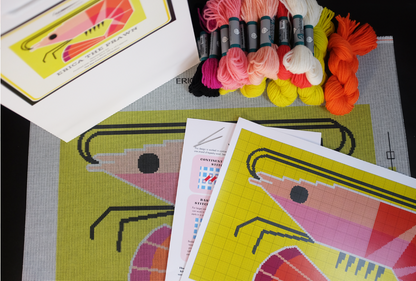 Erica The Prawn Needlepoint Kit