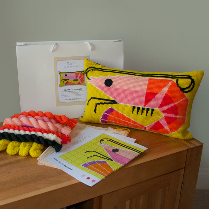 Erica The Prawn Needlepoint Kit