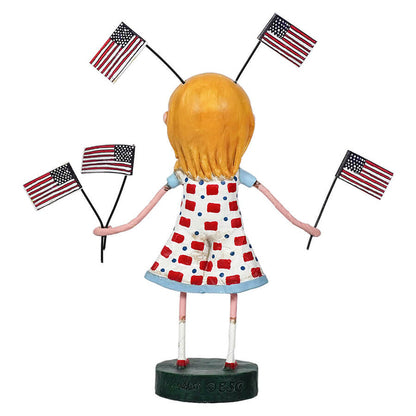 Fannie's Flags Figurine by Lori Mitchell