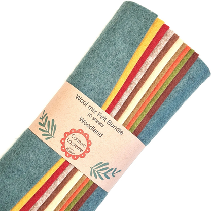 Felt Bundle of 10 Sheets by Corinne Lapierre