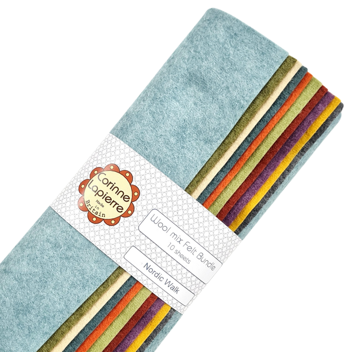 Felt Bundle of 10 Sheets by Corinne Lapierre
