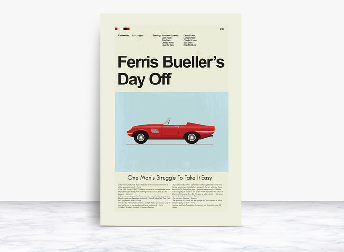 Ferris Bueller's Day Off | DIGITAL ARTWORK DOWNLOAD
