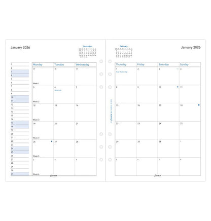 Filofax - 2026 Dated A5 Size Monthly Refills