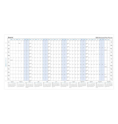Filofax - 2026 Dated A5 Size Yearly Refills