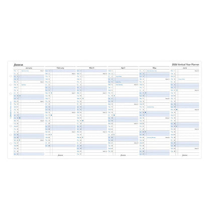 Filofax - 2026 Dated A5 Size Yearly Refills