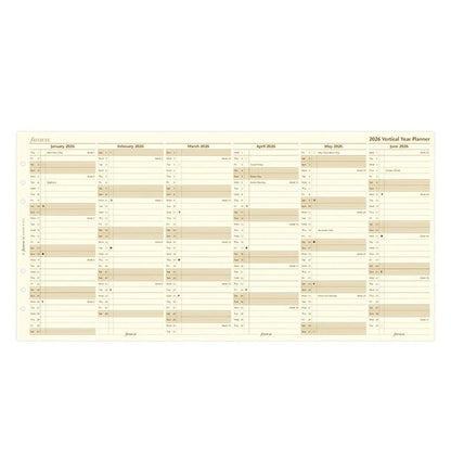 Filofax - 2026 Dated A5 Size Yearly Refills
