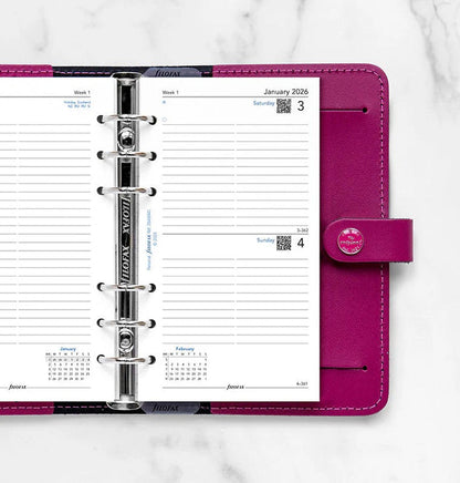 Filofax - 2026 Dated Personal Size Daily Refills