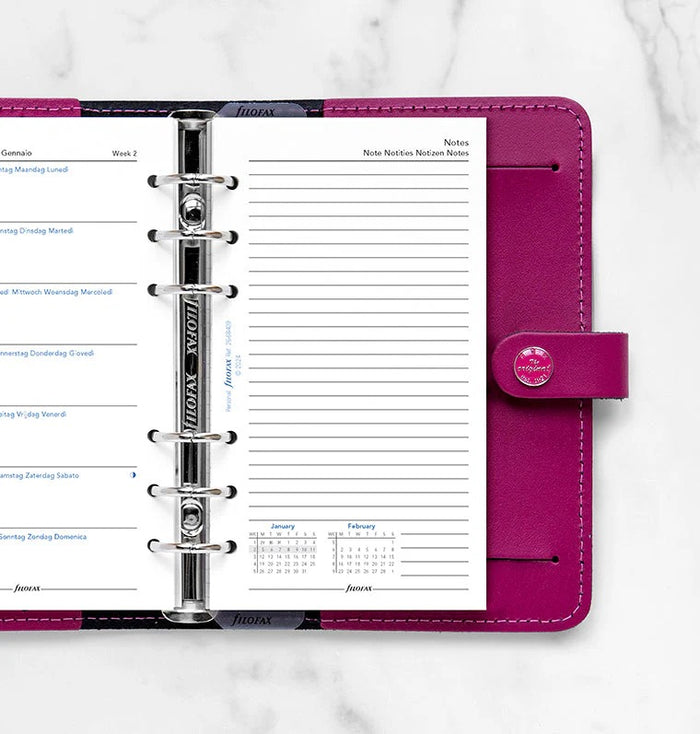 Filofax - 2026 Dated Personal Size Weekly Refills