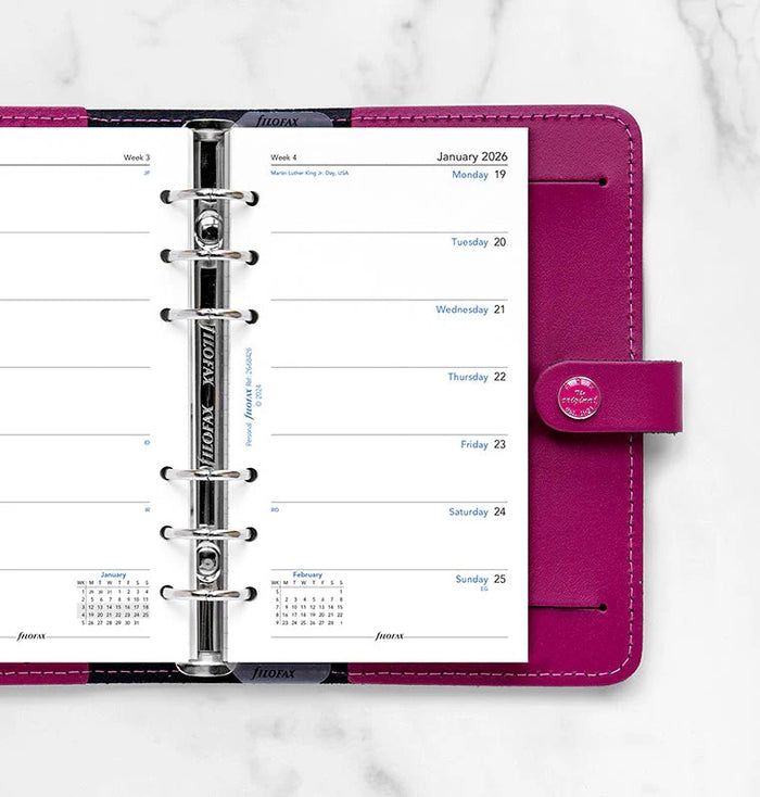 Filofax - 2026 Dated Personal Size Weekly Refills