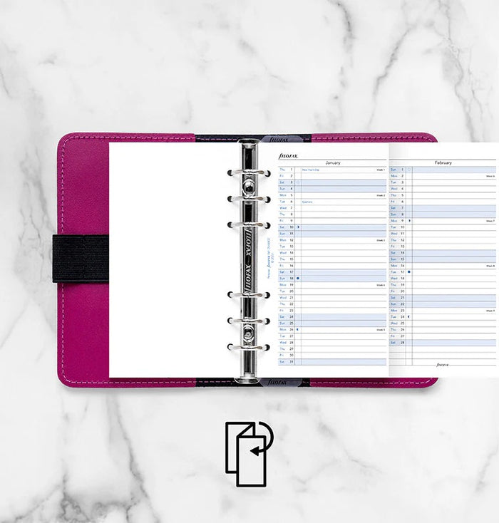 Filofax - 2026 Dated Personal Size Yearly Refills