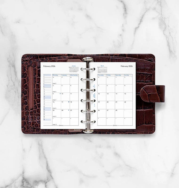 Filofax - 2026 Dated Pocket Size Monthly Refills