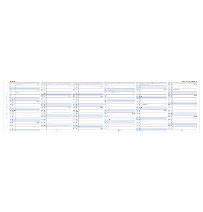 Filofax - 2026 Dated Pocket Size Yearly Refills