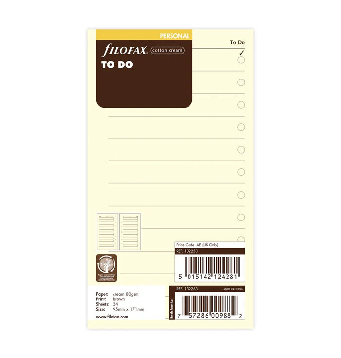 To Do List- Cotton Cream