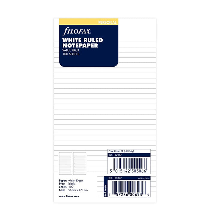Filofax - Personal Size Paper Refills
