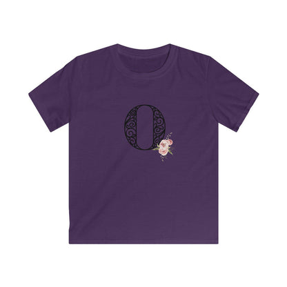 Floral Letters: Letter O - Kids Softstyle Tee - Whippie's