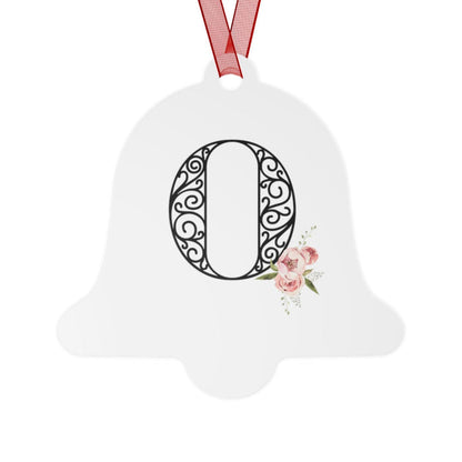 Floral Letters: Letter O - Metal Christmas Ornament - Whippie's