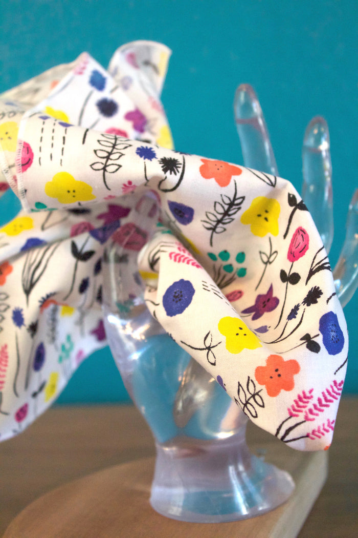Flowers and Facets Organic Handkerchief Set-The Blue Peony-Cotton,Handkerchief